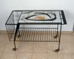 : Table with ceramic tiles